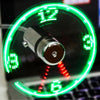 Slimline Portable USB Clock Fan