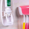 Easy Toothpaste Dispenser & Tooth Brush Holder