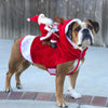 Funny Santa Riding Dogs Christmas Coat - 4 Sizes